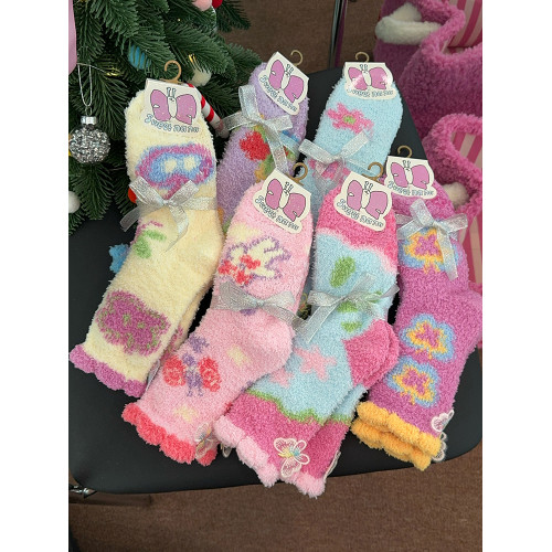 加厚絨襪子女秋冬保暖中筒可愛珊瑚絨日系家居地板襪睡眠襪暖腳 加厚絨襪子女秋冬保暖中筒可愛珊瑚絨日系家居地板襪睡眠襪暖腳