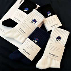 吉良先生 襪子男士中筒襪ins潮女襪純棉防臭吸汗長襪男籃球運動襪