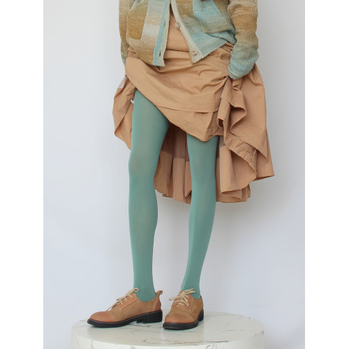 蘋果綠色春秋薄款連褲襪艾草綠色高彈啞光天鵞絨打底襪彩色絲襪女 蘋果綠色春秋薄款連褲襪艾草綠色高彈啞光天鵞絨打底襪彩色絲襪女