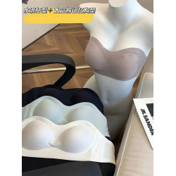 超級穩！無肩帶抹胸裹胸女士內衣新款無痕防滑小胸聚攏無鋼圈文胸