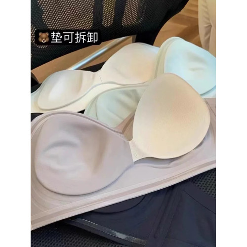 超級穩!無肩帶抹胸裹胸女士內衣新款無痕防滑小胸聚攏無鋼圈文胸 超級穩!無肩帶抹胸裹胸女士內衣新款無痕防滑小胸聚攏無鋼圈文胸