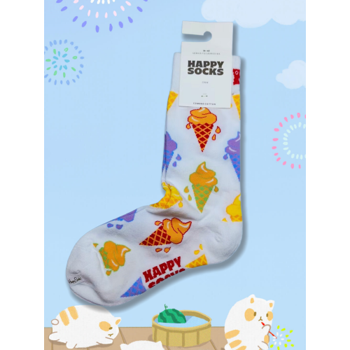 HappySocks新款爆款女中高筒襪瑞典潮牌HS純棉百搭四季款襪子潮襪