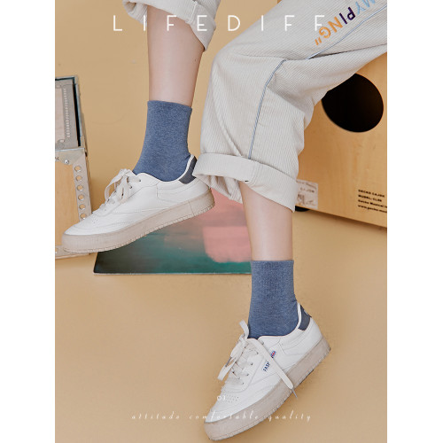 日系棉襪短襪女學院風春秋季襪子純色女士低幫短筒襪學生襪四雙裝