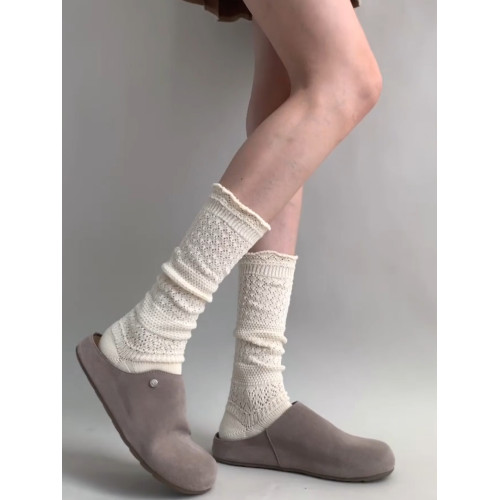 針織鏤空襪簡直仙極了!仙女感拉滿~襪子女中長筒堆堆襪日系高級 針織鏤空襪簡直仙極了!仙女感拉滿~襪子女中長筒堆堆襪日系高級