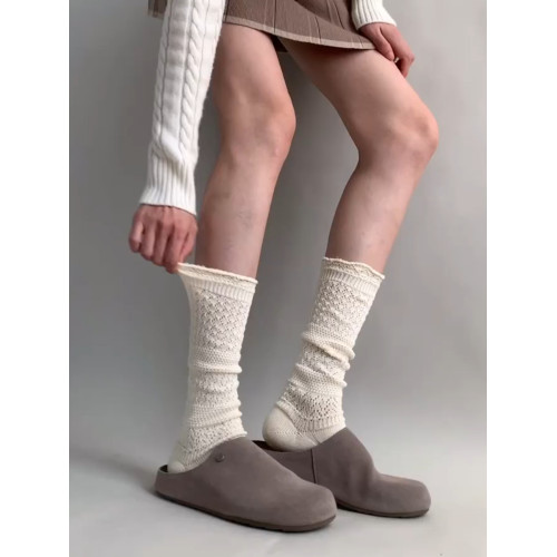 針織鏤空襪簡直仙極了!仙女感拉滿~襪子女中長筒堆堆襪日系高級 針織鏤空襪簡直仙極了!仙女感拉滿~襪子女中長筒堆堆襪日系高級