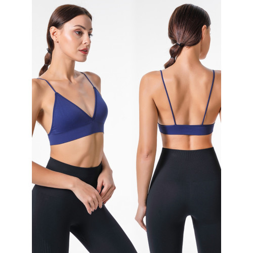 花色折釦JM1108歐美深V三角杯無痕文胸細肩帶打底胸罩瑜珈內衣女 花色折釦JM1108歐美深V三角杯無痕文胸細肩帶打底胸罩瑜珈內衣女