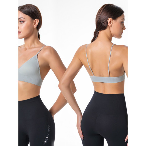 花色折釦JM1108歐美深V三角杯無痕文胸細肩帶打底胸罩瑜珈內衣女 花色折釦JM1108歐美深V三角杯無痕文胸細肩帶打底胸罩瑜珈內衣女