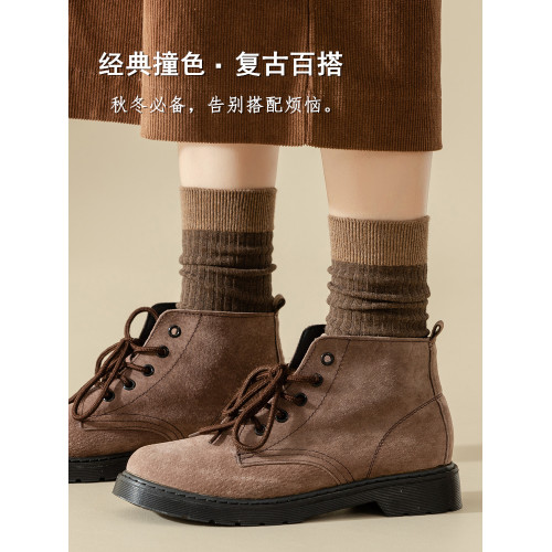 長襪女純棉秋冬堆堆襪中筒諸暨日系學院風外穿撞色春秋長筒襪子潮 長襪女純棉秋冬堆堆襪中筒諸暨日系學院風外穿撞色春秋長筒襪子潮