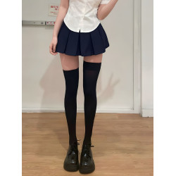 網紅純欲高筒襪加長款大腿襪白絲JK過膝襪女日系甜美長筒襪子秋春