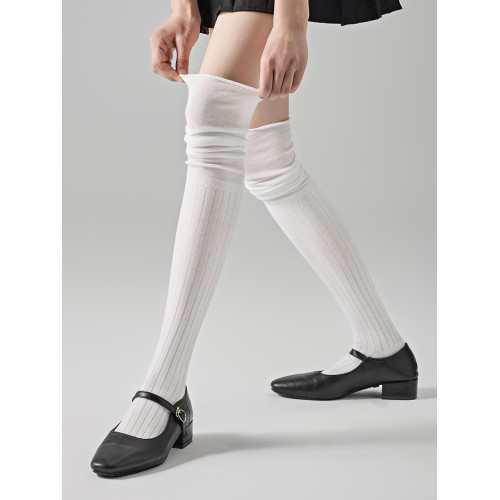 美拉德過膝堆堆襪子女棕色復古搭配長靴子辣妹長筒襪高筒靴襪顯瘦 美拉德過膝堆堆襪子女棕色復古搭配長靴子辣妹長筒襪高筒靴襪顯瘦