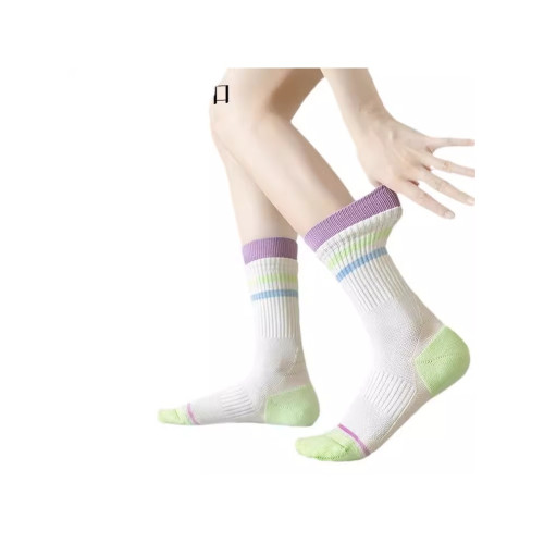 IuIu yogo瑜珈襪子女中筒專業跑步健身減震防滑運動跳繩襪 IuIu yogo瑜珈襪子女中筒專業跑步健身減震防滑運動跳繩襪