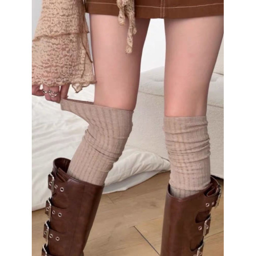 美拉德長筒靴襪女搭配靴子堆堆曡穿襪套jk過膝襪秋冬小腿襪推推襪