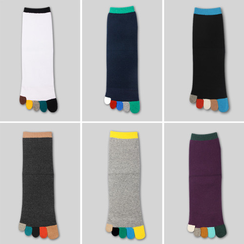 冬季加厚純棉毛圈五指襪男 全棉中筒保暖毛巾襪防臭吸汗分趾襪5雙 冬季加厚純棉毛圈五指襪男 全棉中筒保暖毛巾襪防臭吸汗分趾襪5雙