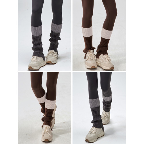 秋冬新款瑜珈襪套長筒保暖撞色運動小腿襪顯瘦普拉提訓練堆堆襪酷 秋冬新款瑜珈襪套長筒保暖撞色運動小腿襪顯瘦普拉提訓練堆堆襪酷