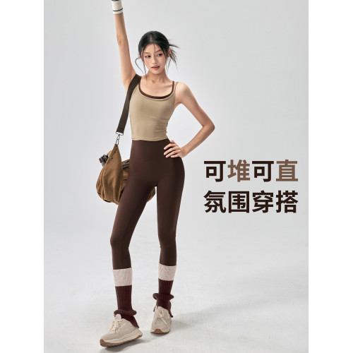 秋冬新款瑜珈襪套長筒保暖撞色運動小腿襪顯瘦普拉提訓練堆堆襪酷 秋冬新款瑜珈襪套長筒保暖撞色運動小腿襪顯瘦普拉提訓練堆堆襪酷