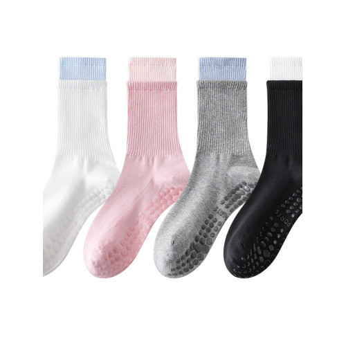 IuIu yogo瑜珈襪子女矽膠中筒防滑普拉提襪室內減震健身運動長襪 IuIu yogo瑜珈襪子女矽膠中筒防滑普拉提襪室內減震健身運動長襪