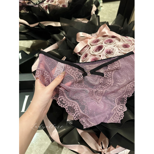 「LA」Miso·啞火紫調|欲焰系列*性感純欲約會網紗蕾絲邊女內褲 「LA」Miso·啞火紫調|欲焰系列*性感純欲約會網紗蕾絲邊女內褲