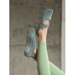 大碼瑜珈襪女【38-43碼】夏季防滑舞蹈露背運動健身房室內地板襪