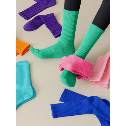 舞蹈用厚款中長筒成人練功襪防滑純棉瑜珈健身運動跑步大碼襪子 舞蹈用厚款中長筒成人練功襪防滑純棉瑜珈健身運動跑步大碼襪子