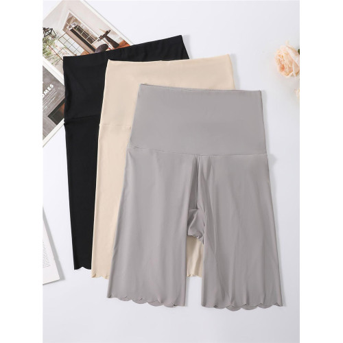 夏季薄款大碼280斤冰絲收腹安全褲不卷邊防磨腿高腰打底褲防走光 夏季薄款大碼280斤冰絲收腹安全褲不卷邊防磨腿高腰打底褲防走光