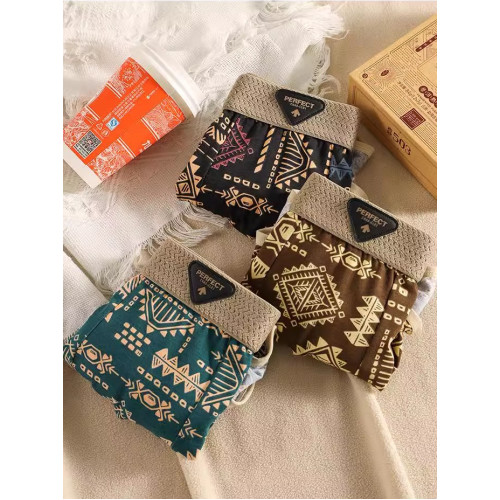 美式復古民族風男士內褲純棉舒適透氣四平角褲潮流個性男生短褲衩 美式復古民族風男士內褲純棉舒適透氣四平角褲潮流個性男生短褲衩