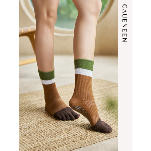 格甯五指瑜珈襪薄款防滑專業女夏季長筒舞蹈普拉提襪子地板長棉襪 格甯五指瑜珈襪薄款防滑專業女夏季長筒舞蹈普拉提襪子地板長棉襪