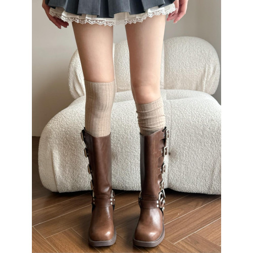 白色小腿襪子女春秋堆堆襪配靴子長筒襪夏季薄款純棉長靴襪過膝襪 白色小腿襪子女春秋堆堆襪配靴子長筒襪夏季薄款純棉長靴襪過膝襪