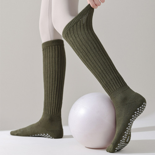 堆堆瑜珈襪子防滑專業女秋冬地板襪成人長筒瑜珈防滑襪普拉提襪子 堆堆瑜珈襪子防滑專業女秋冬地板襪成人長筒瑜珈防滑襪普拉提襪子