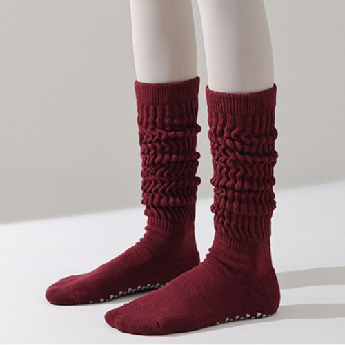 堆堆瑜珈襪子防滑專業女秋冬地板襪成人長筒瑜珈防滑襪普拉提襪子 堆堆瑜珈襪子防滑專業女秋冬地板襪成人長筒瑜珈防滑襪普拉提襪子