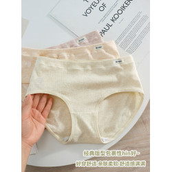 彩紗原棉A類棉~7A抑菌內褲女生純棉中腰簡約包臀2025秋新款三角褲