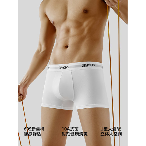 子墨內褲男士純棉平角短褲2025新款白抗菌透氣褲頭男式四角褲男生