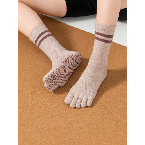 SIXHYS專業防滑普拉提襪瑜珈襪子女中筒系列五指分趾室內健身舞蹈 SIXHYS專業防滑普拉提襪瑜珈襪子女中筒系列五指分趾室內健身舞蹈