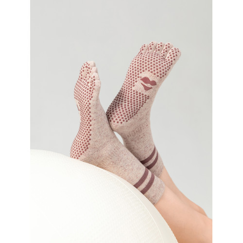 SIXHYS專業防滑普拉提襪瑜珈襪子女中筒系列五指分趾室內健身舞蹈 SIXHYS專業防滑普拉提襪瑜珈襪子女中筒系列五指分趾室內健身舞蹈