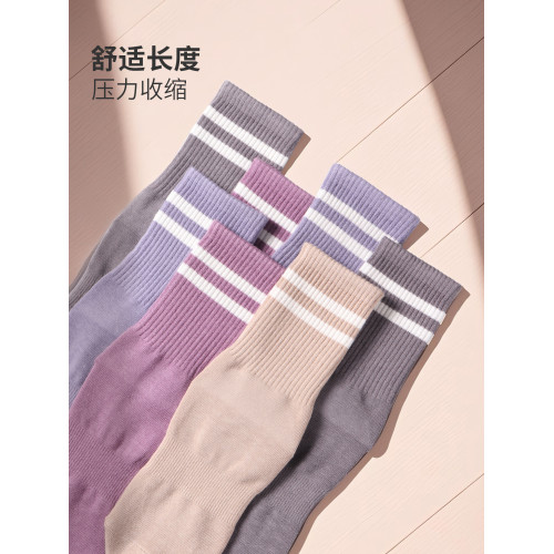 瑜珈襪子女防滑中筒春秋季女透氣室內運動健身普拉提地板襪子初學 瑜珈襪子女防滑中筒春秋季女透氣室內運動健身普拉提地板襪子初學