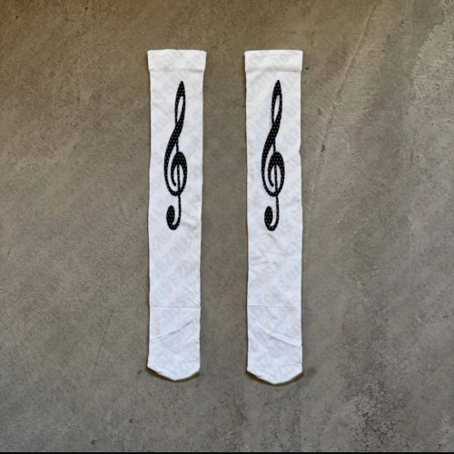 亞文化二次元暗黑搖滾叛逆原宿澁穀辣妹長筒襪復古波點音符過膝襪 亞文化二次元暗黑搖滾叛逆原宿澁穀辣妹長筒襪復古波點音符過膝襪