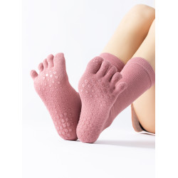 瑜珈襪子防滑專業女五指襪春夏季空中普拉提專用襪中筒保暖健身襪