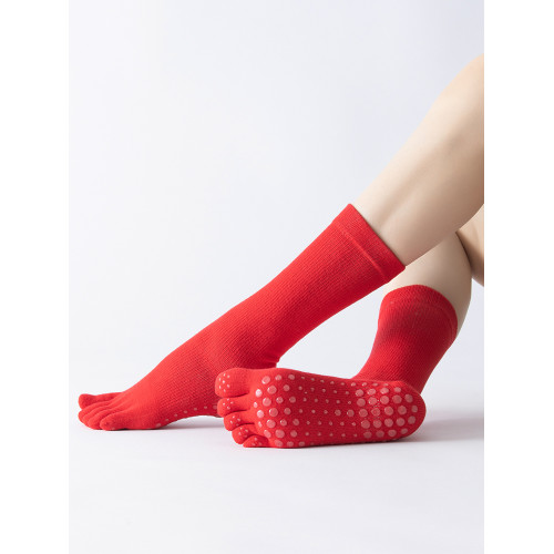 瑜珈襪子防滑專業女五指襪春夏季空中普拉提專用襪中筒保暖健身襪 瑜珈襪子防滑專業女五指襪春夏季空中普拉提專用襪中筒保暖健身襪