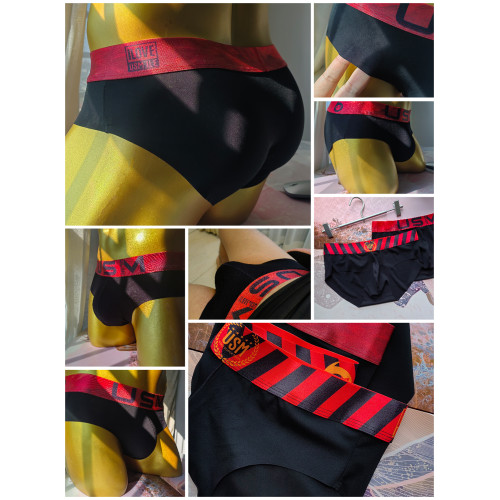 USM新品奢稀超柔男士內褲男三角褲前凸後翹性感內褲 個性時尚高級 USM新品奢稀超柔男士內褲男三角褲前凸後翹性感內褲 個性時尚高級