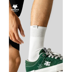 子墨襪子男士7A抗菌防臭純棉長筒布標秋冬薄款青少年休閒長襪男生