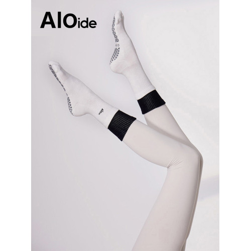 ALOIDE雙層長中筒瑜珈襪防滑專業運動健身普拉提襪子女毛圈減震 ALOIDE雙層長中筒瑜珈襪防滑專業運動健身普拉提襪子女毛圈減震