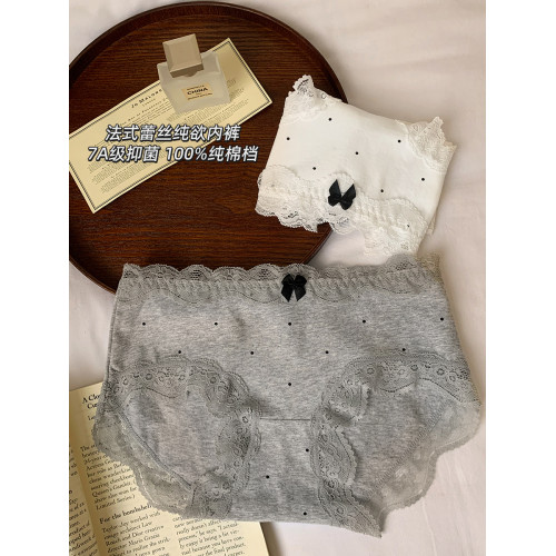 純棉內褲女生全棉檔7A級抗菌中腰女士三角透氣不卡檔底褲高級浪漫 純棉內褲女生全棉檔7A級抗菌中腰女士三角透氣不卡檔底褲高級浪漫