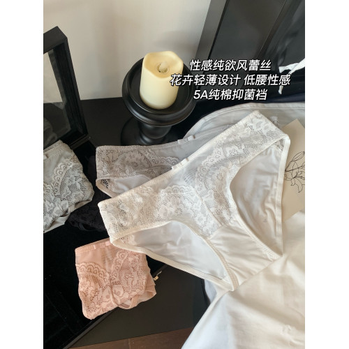 蕾絲內褲女士2025新款純棉抗菌全棉襠女款透氣夏季薄款女士三角褲 蕾絲內褲女士2025新款純棉抗菌全棉襠女款透氣夏季薄款女士三角褲