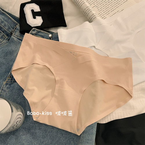 白色冰絲內褲女2025新款運動無痕低腰女生純棉襠抑菌三角褲女健身 白色冰絲內褲女2025新款運動無痕低腰女生純棉襠抑菌三角褲女健身