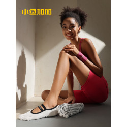 小魚加加五指瑜珈襪子女夏季薄款專業防滑室內專用舞蹈普拉提船襪