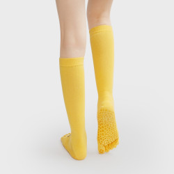 秋冬瑜珈襪子防滑專業女長筒普拉提襪專用五指襪分趾跳操瑜珈襪套