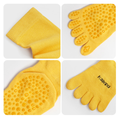 秋冬瑜珈襪子防滑專業女長筒普拉提襪專用五指襪分趾跳操瑜珈襪套 秋冬瑜珈襪子防滑專業女長筒普拉提襪專用五指襪分趾跳操瑜珈襪套