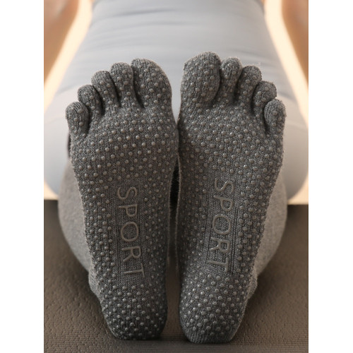 瑜珈襪子女專業防滑襪秋冬中長筒過膝五指分腳趾普拉提襪小腿長腿 瑜珈襪子女專業防滑襪秋冬中長筒過膝五指分腳趾普拉提襪小腿長腿