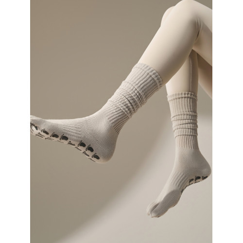 2025新款中筒堆堆瑜珈襪子防滑專業女夏五指襪普拉提專用室內運動 2025新款中筒堆堆瑜珈襪子防滑專業女夏五指襪普拉提專用室內運動