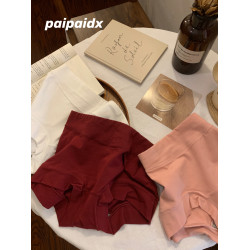 平角內褲女士ins風孕婦女生中高腰大碼收腹女式短褲四角2025 新款