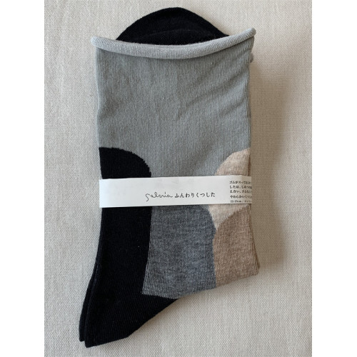 日式皆川明風格小衆文藝棉混女士中筒卷邊松口堆堆襪子時尚百搭襪 日式皆川明風格小衆文藝棉混女士中筒卷邊松口堆堆襪子時尚百搭襪